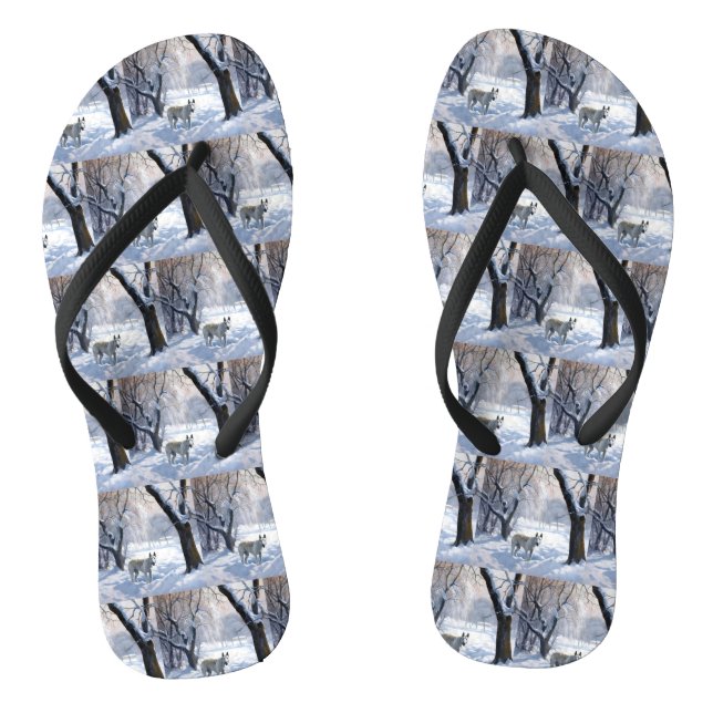 Chanclas Bull Terrier Deja que nieve Navidad (Plantilla)
