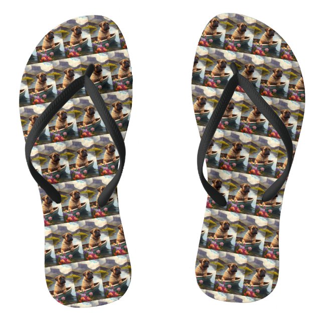 Chanclas Bullmastiff sobre un remo: Una aventura escénica (Plantilla)