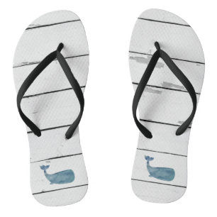 Chanclas Buques de ballena estilo costero Flip Flops