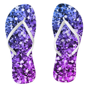 Chanclas Burbuja azul y púrpura