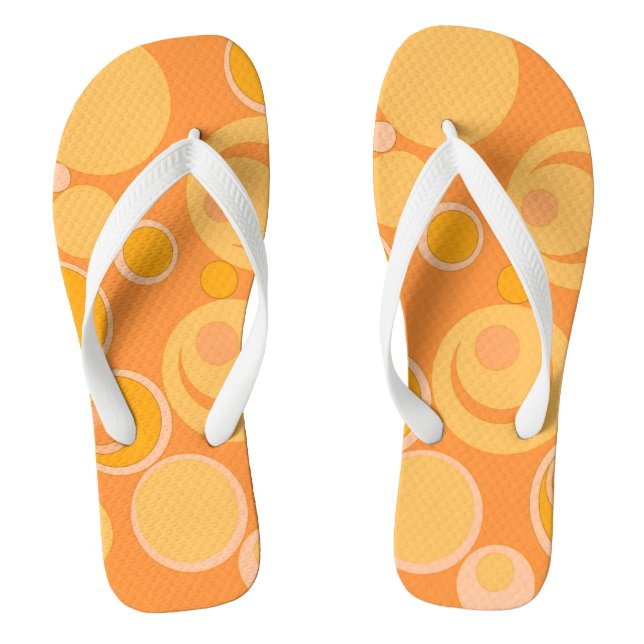 Chanclas Burbujas en todas partes Naranja (Plantilla)