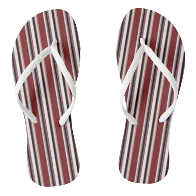 Chanclas Burgundy y Raya Blanca (Plantilla)