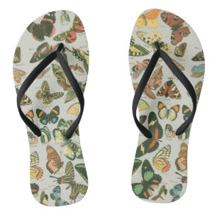 Chanclas Butterfly Vintage Antiguo Butterflies Art