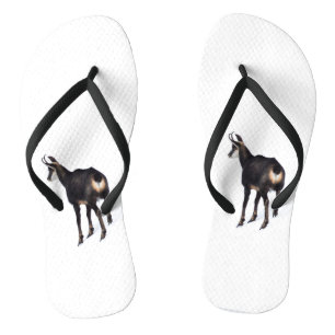 Chanclas Cabra alpina de montaña Chamois minimalista en la 