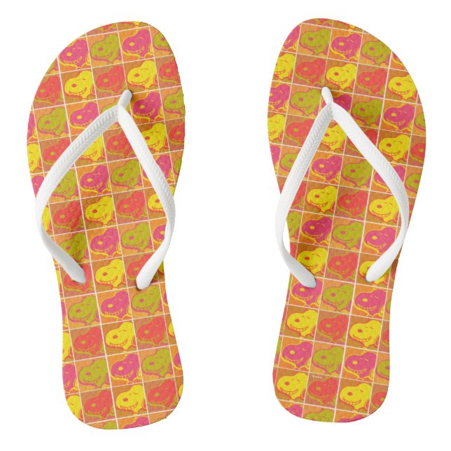 Chanclas Cacahuetes | Patrón de arte pop Snoopy (Plantilla)