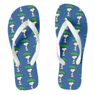 Chanclas Cacahuetes   Snoopy Green Umbrella
