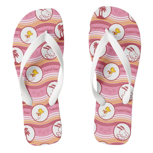 Chanclas Cacahuetes | Snoopy & Woodstock Tropical Cutie (Plantilla)