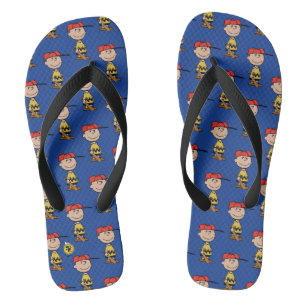 Chanclas Cacahuetes   Sonrisa de béisbol Charlie Brown