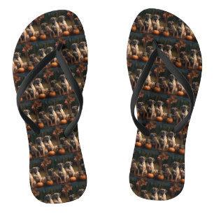 Chanclas Cachorro Bullmastiff Delicia de Otoño Calabaza