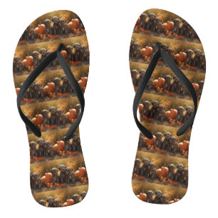 Chanclas Cachorro de Griffon de Punta de Pelo Rizado Otoño