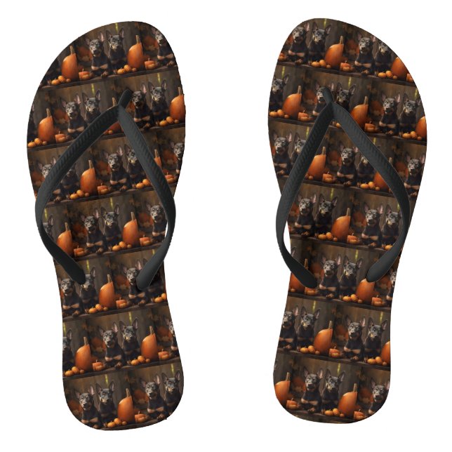 Chanclas Calabaza deslumbrante australiana de kuppy otoño (Plantilla)