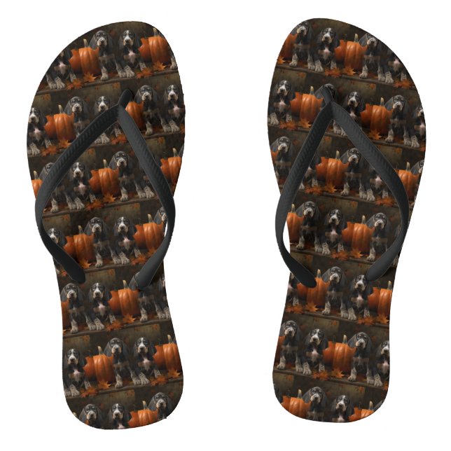 Chanclas Calabaza deslumbrante del otoño boreal de Bluetick (Plantilla)