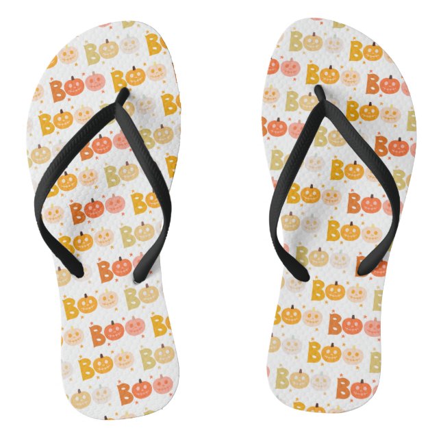 Chanclas Calabaza espeluznante de bromista de Halloween (Plantilla)