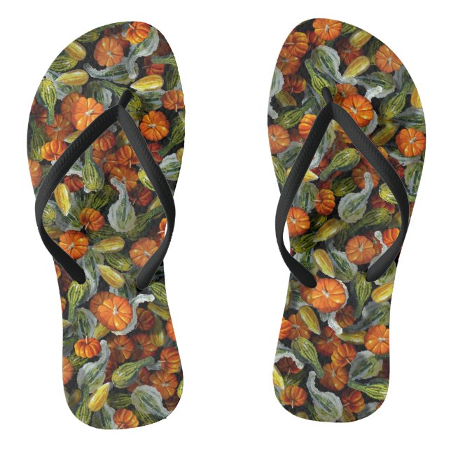 Chanclas Calabaza, Squash Otumn Harvest Flip Flops (Plantilla)