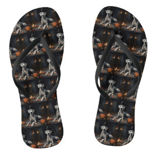 Chanclas Calabazas Gran Danés Halloween Flip Espantoso