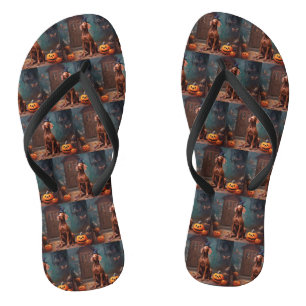 Chanclas Calabazas Vizsla Halloween Espeluznantes