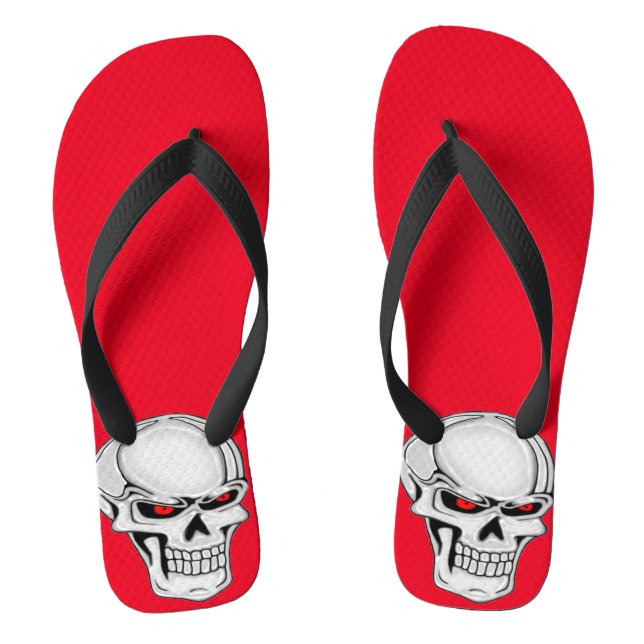 Chanclas Calavera metálica (Plantilla)