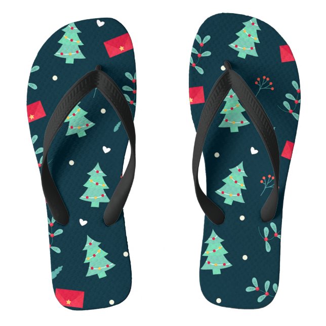 Chanclas calcetines de patrón de navidades (Plantilla)
