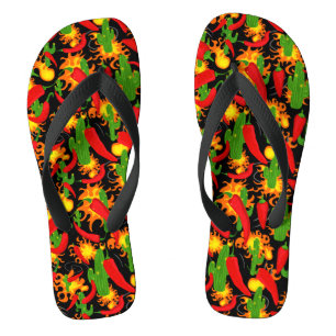 Chanclas Caliente Caliente Caliente Rojo Chilenos Loco