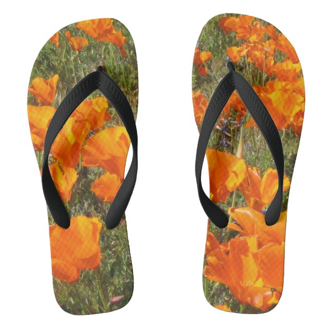 Chanclas California Poppies Flip Flops (Plantilla)