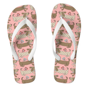Chanclas Calzado de playa de Dachshund Flip Flops de perro
