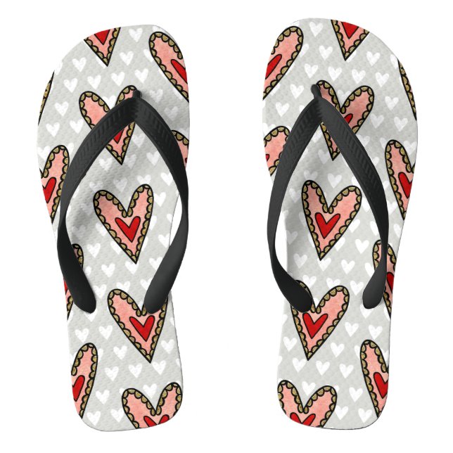 Chanclas Calzado de playa Flip Flops de Love Heart (Plantilla)