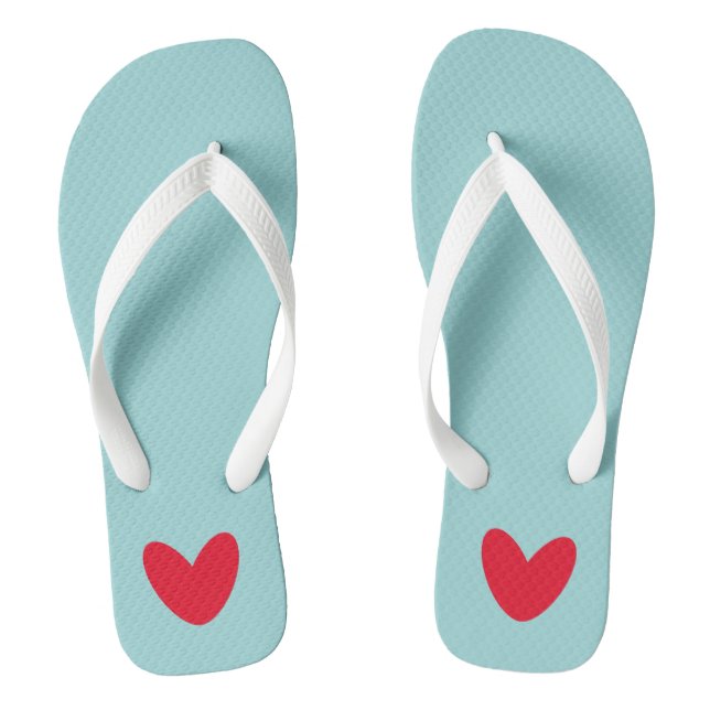 Chanclas Calzado de playa Flip Flops de Love Heart (Plantilla)