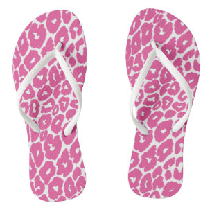 Chanclas Cambiador de lunares de estampado de leopardo rosa