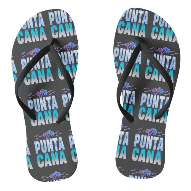 Chanclas Camiseta de verano de Punta Cana en juego (Plantilla)
