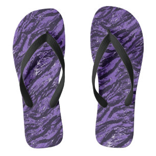 Chanclas Camo de rayas moradas