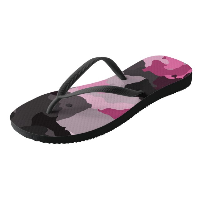 Chanclas camo rosa y gris (Angular)
