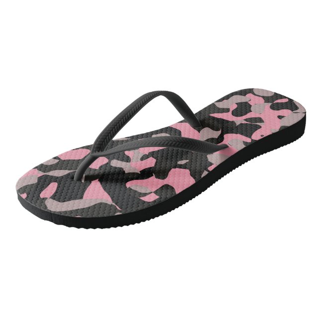 Chanclas Camo rosa y negro (Angular)