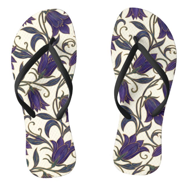 Chanclas Campanilla de Flor Silvestre Patrón (Plantilla)