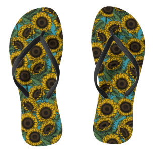 Chanclas Campo de girasol