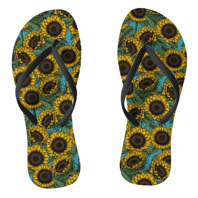 Chanclas Campo de girasol (Plantilla)