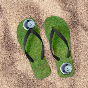 Chanclas Campo de golf de golf moderno Monograma Poniendo V
