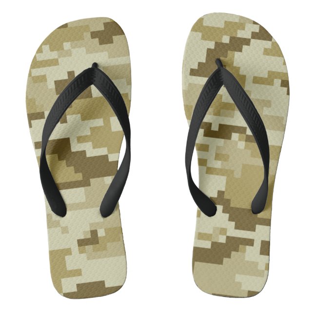 Chanclas Camuflaje digital del desierto Pixel de 8 bits / C (Plantilla)