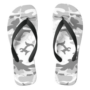 Chanclas Camuflaje gris de nieve en invierno, ejército, ejé