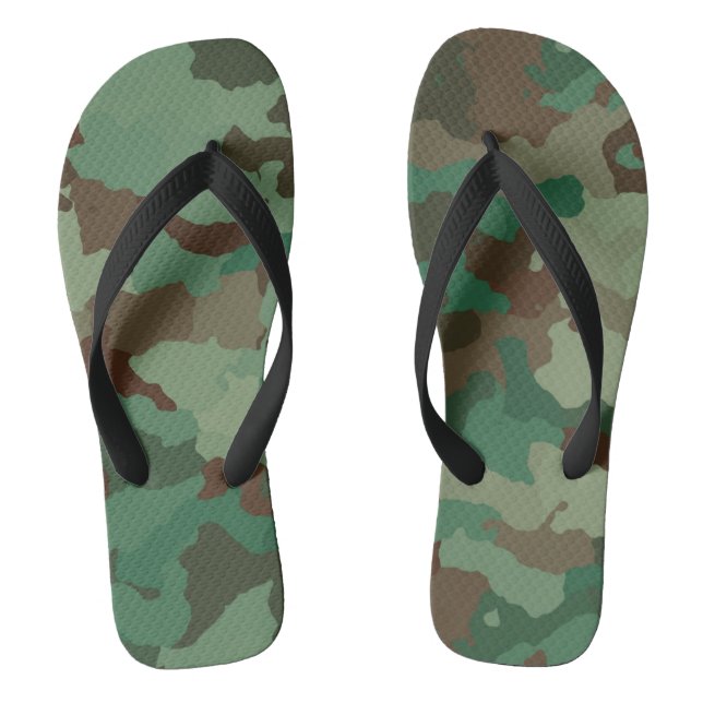 Chanclas camuflaje militar flops de voladizo adulto (Plantilla)
