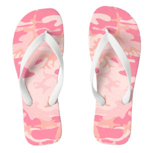 Chanclas Camuflaje rosa, militar, ejército