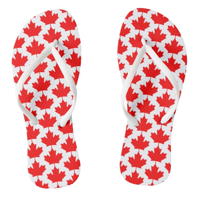 Chanclas Canadá Red Maple Leaf Canada (Plantilla)