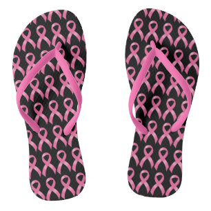 Chanclas Cáncer de pecho rosado de la cinta