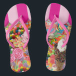 Chanclas Candy Super Sweet Ice Cream Gracioso<br><div class="desc">Dulce dulce Dieciséis helados divertidos.</div>