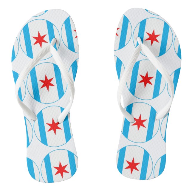 Chanclas Capitan Chicago Shield Flip Flags (Plantilla)