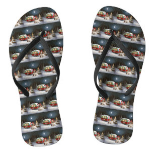 Chanclas Caravana de Navidad del Spaniel Cavalier King Char