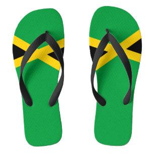 Chanclas Carnaval caribeño jamaiquino con bandera de Jamaic