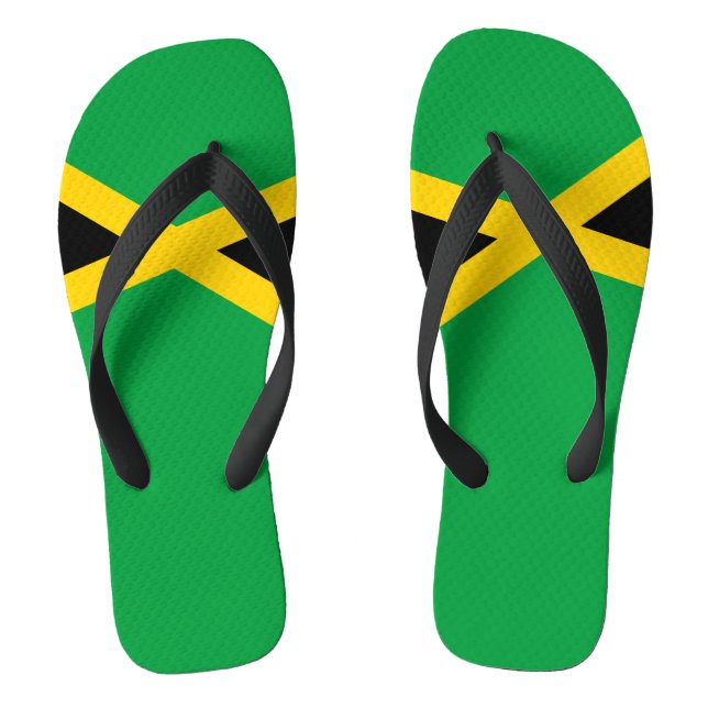 Chanclas Carnaval caribeño jamaiquino con bandera de Jamaic (Plantilla)