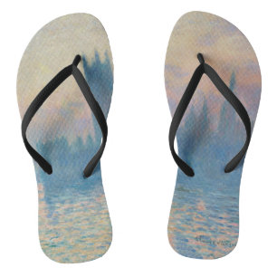 Chanclas Casas del Parlamento de Claude Monet Atardecer