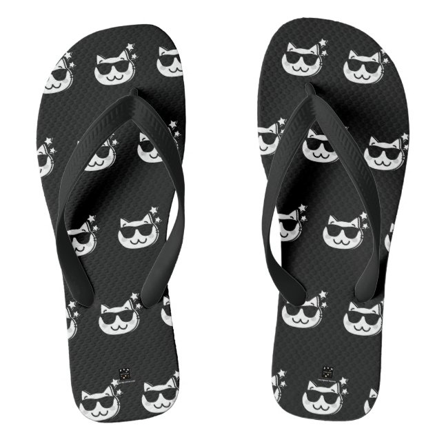 CHANCLAS CAT DAD BLACK SLIPLONES (Plantilla)
