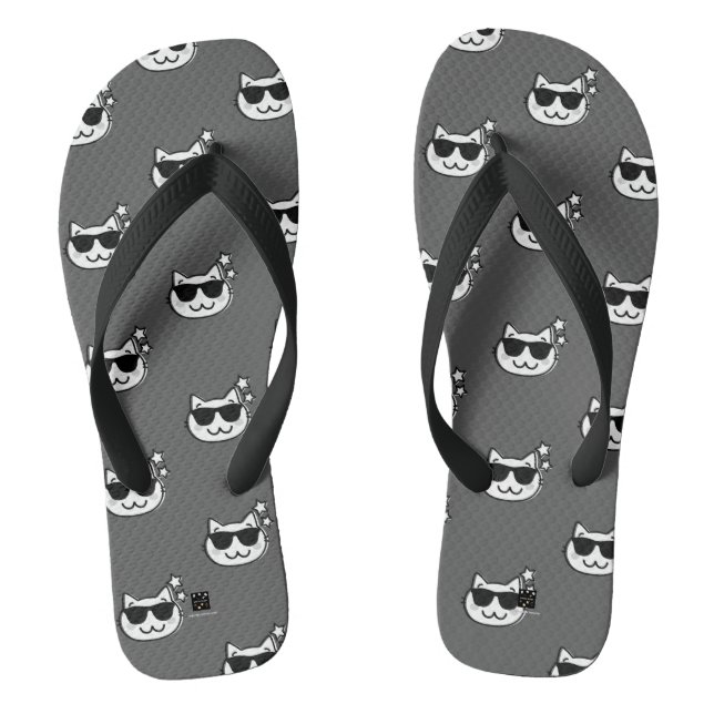 CHANCLAS CAT DAD GRAY SLIPPERS (Plantilla)